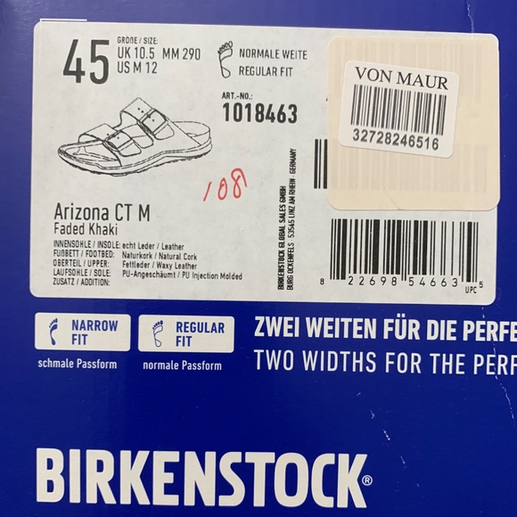 NIB Birkenstock Arizona Sandals in Faded Khaki - Picture 10 of 10